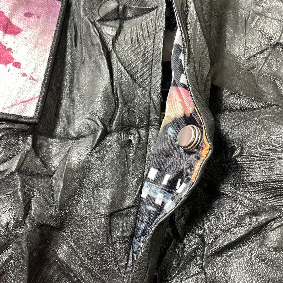 빈티지9. 일본빈티지 퍼킹어썸 필름 스트립 자켓 봄버 가죽 스트릿 상품이미지9