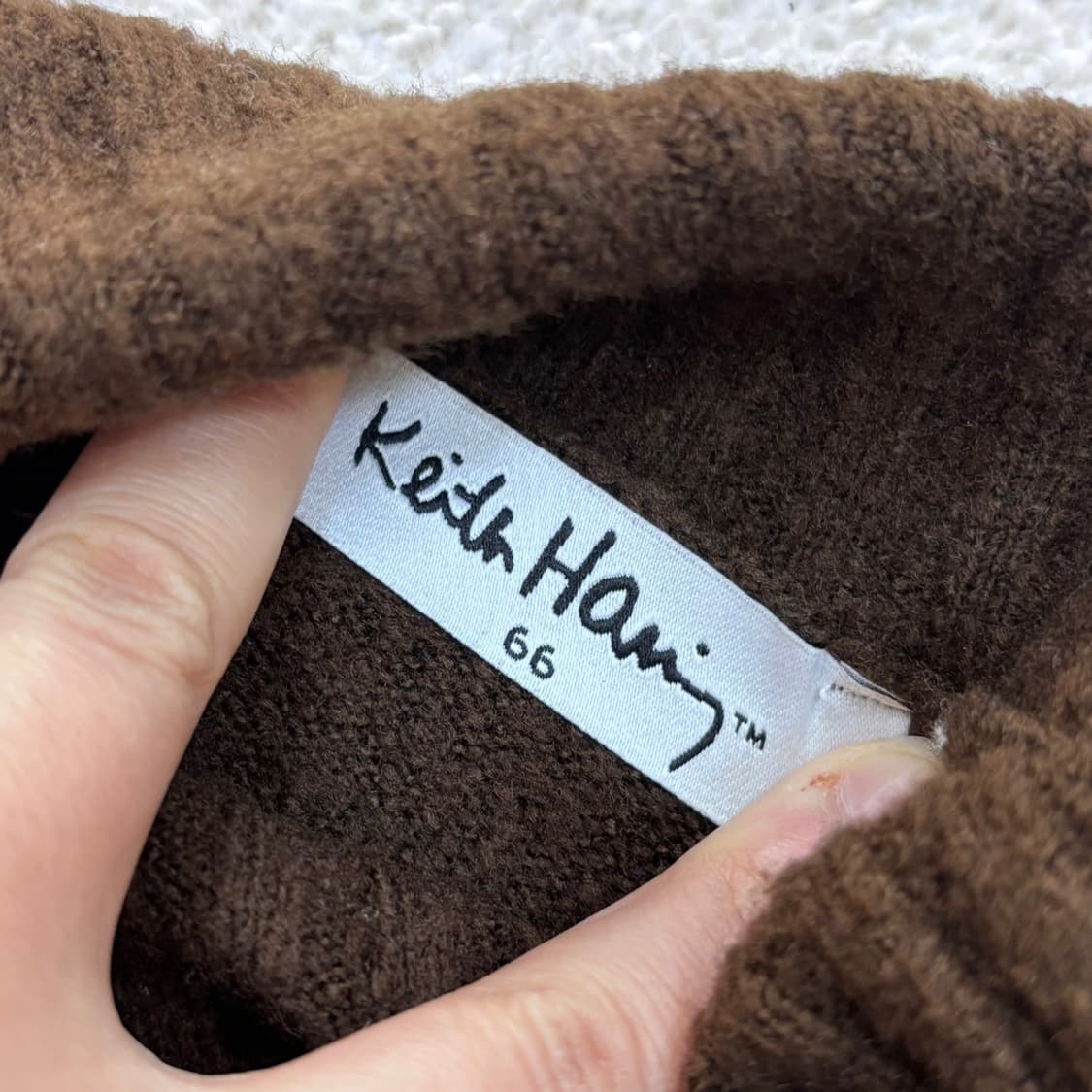 66 키스해링 여성 목폴라 니트 0319E 상품이미지3