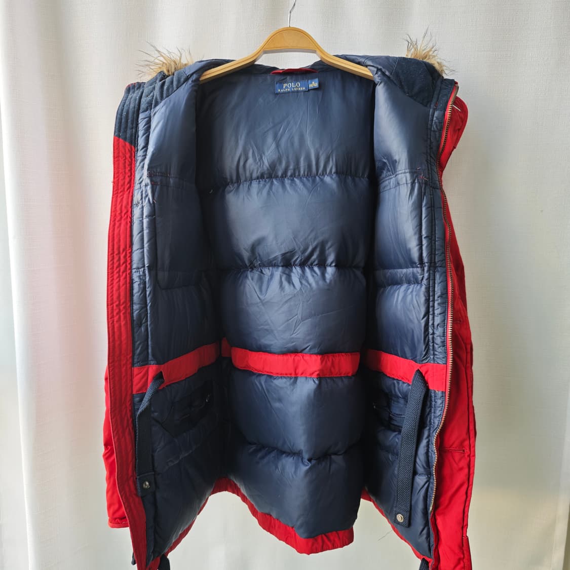 폴로 랄프로렌 히말라야 다운 파카 패딩 자켓 레드 M 상품이미지7