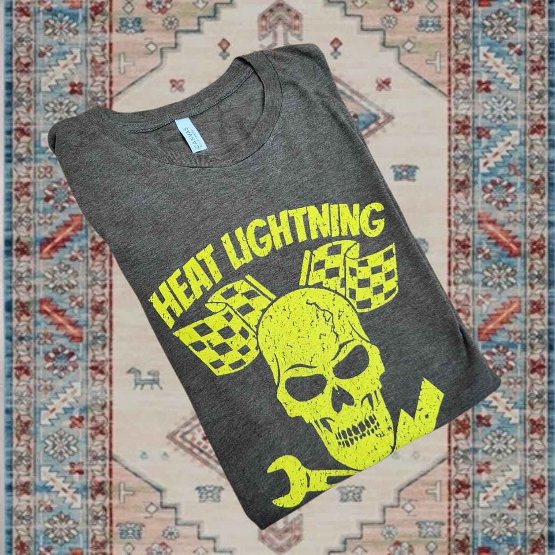 Heat Lightning Speed Shop 스컬 그래픽 티셔츠  상품이미지3