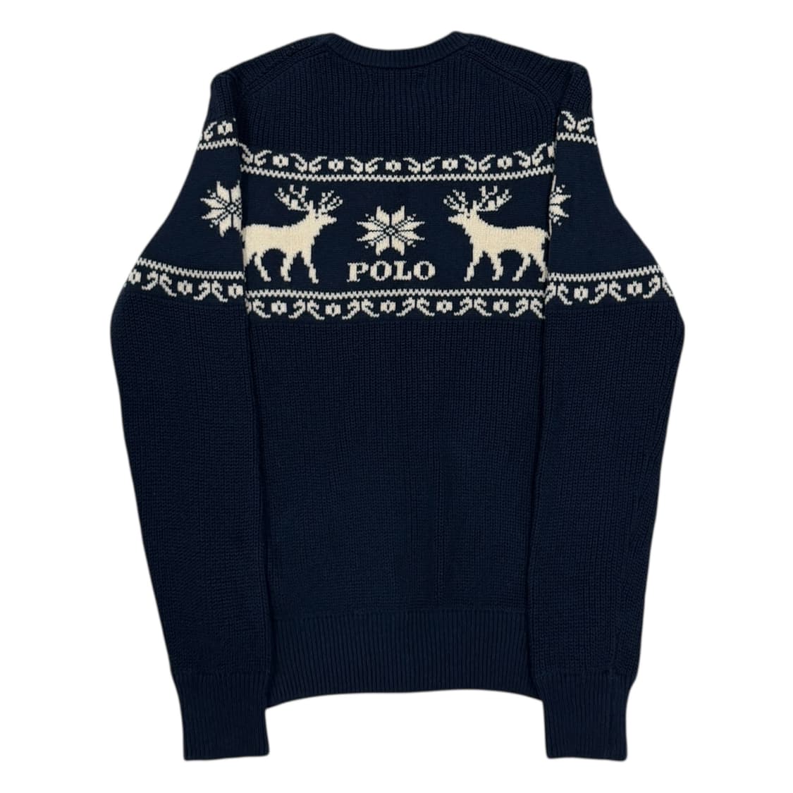 폴로 랄프로렌 크리스마스 노르딕 스웨터 울니트 네이비 상품이미지4