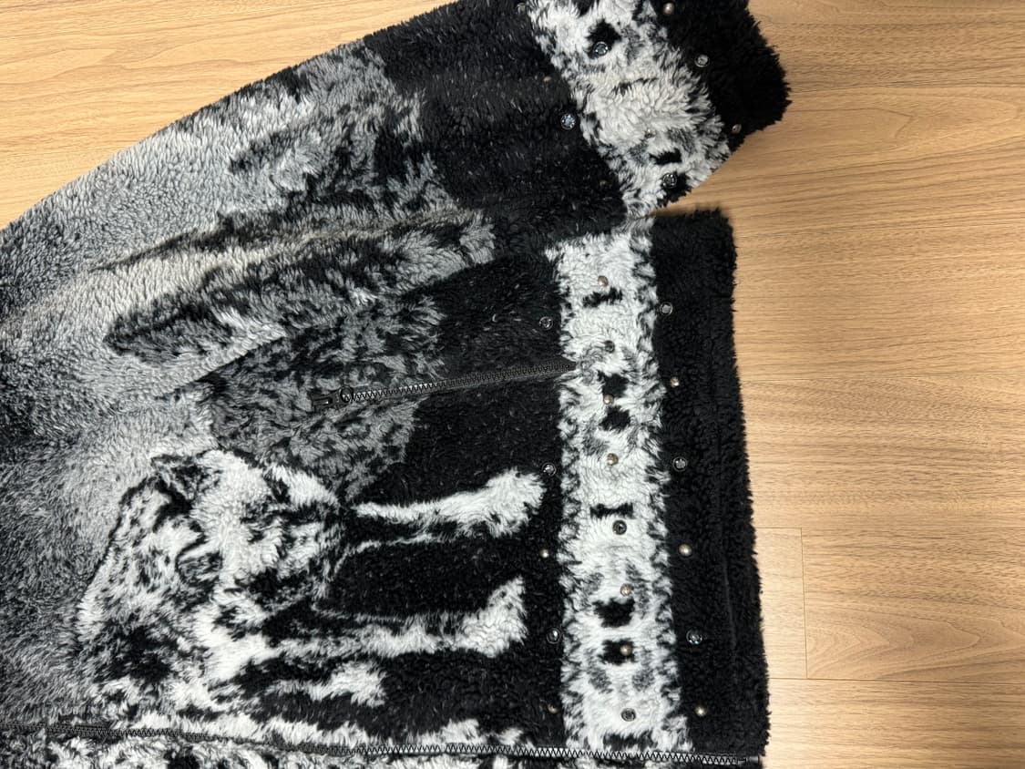 슈프림 x B.B. 사이먼 리버시블 후드 플리스 자켓 블랙 25FW XL 상품이미지5