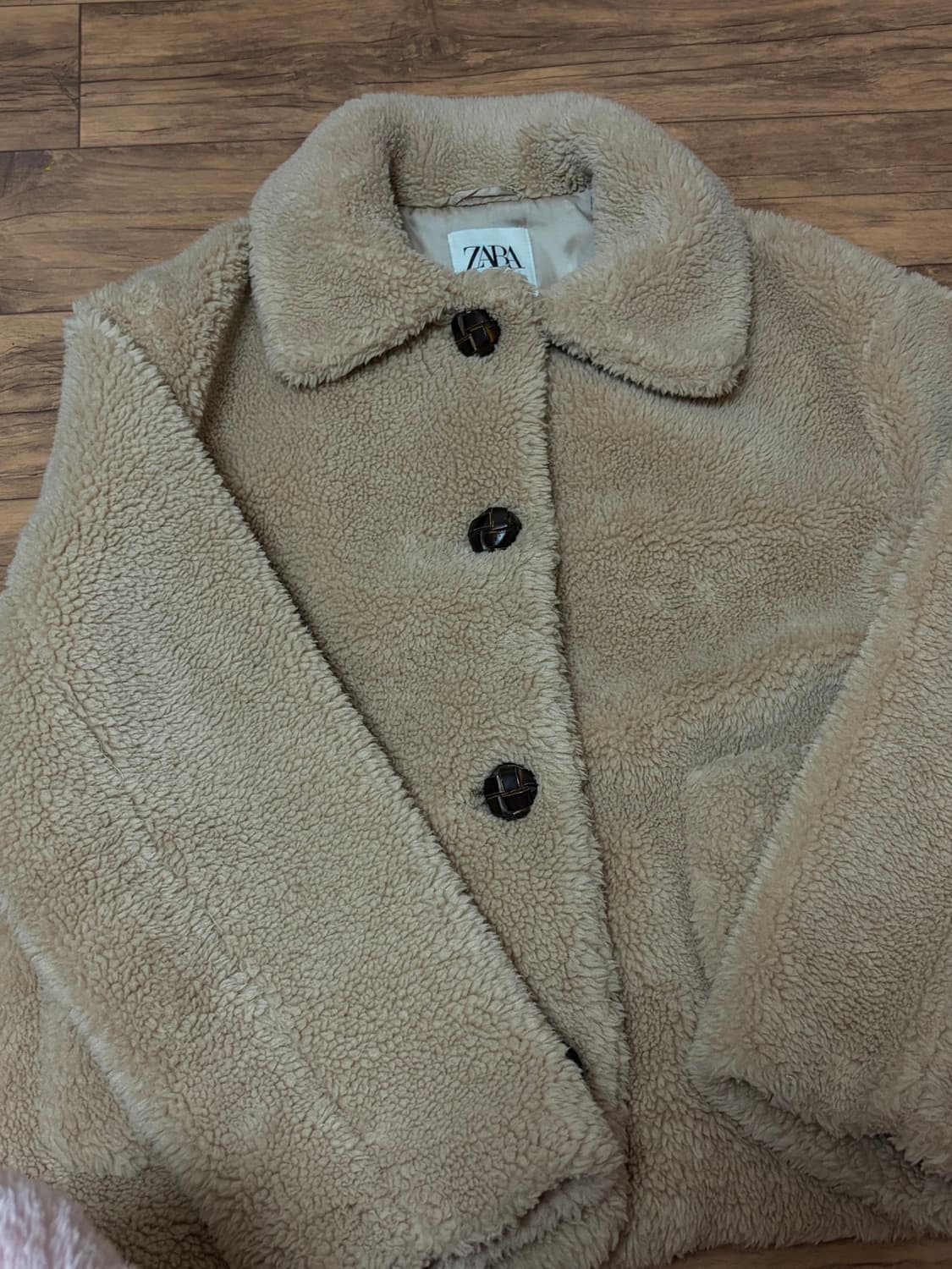 자라 플리스 자켓 베이지 컬러 상품이미지3