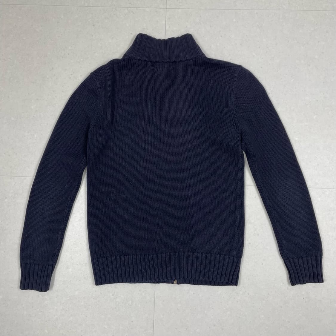 폴로 랄프로렌 네이비 니트 집업 M(10–12) 상품이미지5