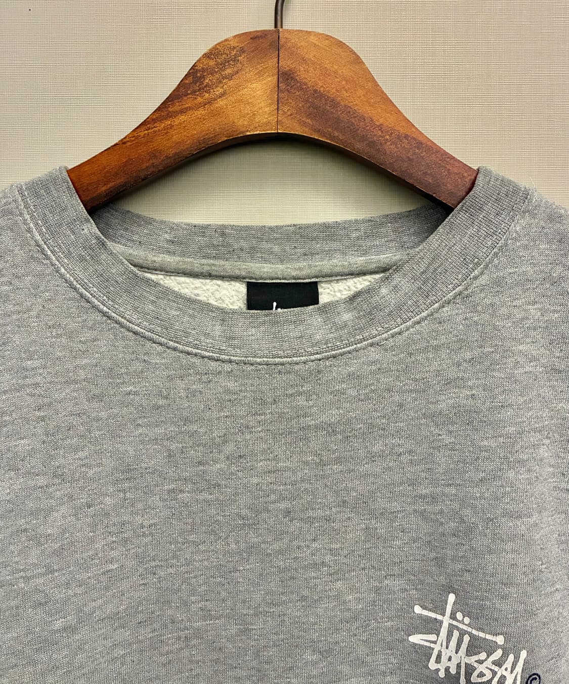 (M)Stussy 스투시 베이직 헤비코튼 리버스위브 맨투맨 스웻셔츠 상품이미지3