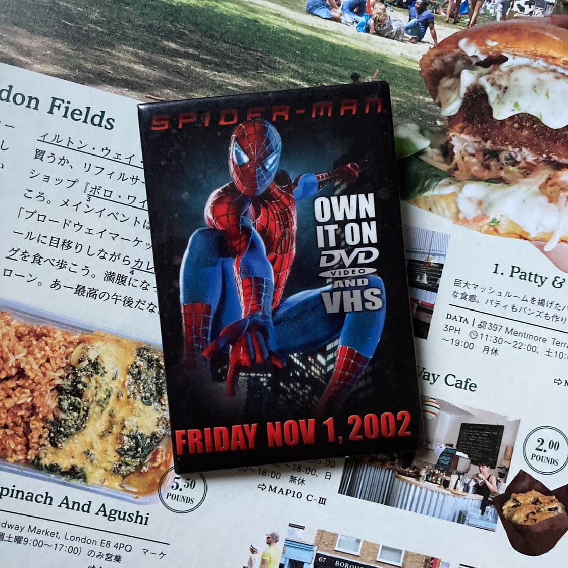 빈티지 spider man 스파이더맨 핀 버튼 뱃지 브로치 악세사리 상품이미지1