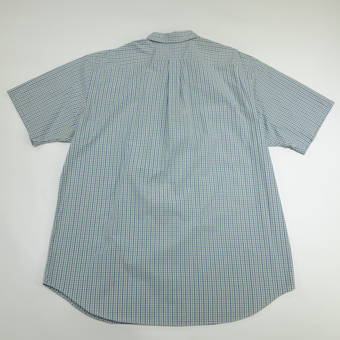 Co568 2XL Tall 폴로 랄프로렌 네이비애플그린 체크 반팔 셔츠 상품이미지7