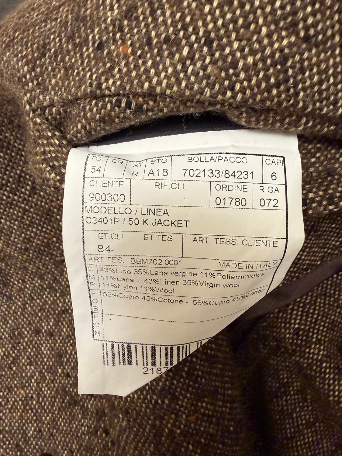 볼리올리 헤링본 코트 54 상품이미지4