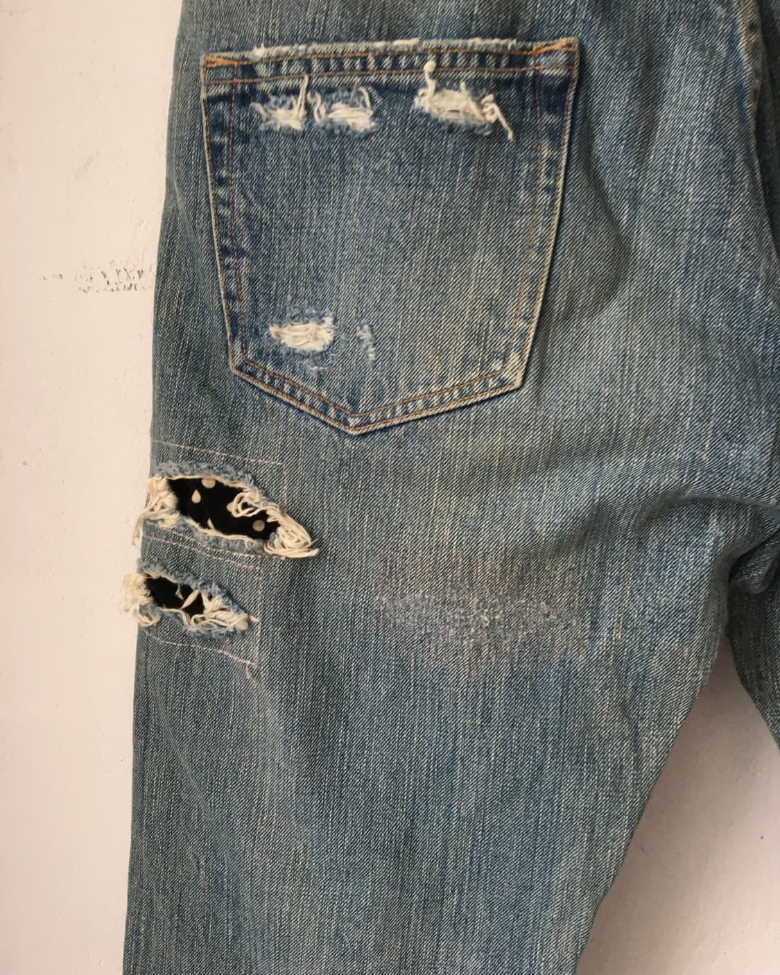 Damage point denim pants 상품이미지7