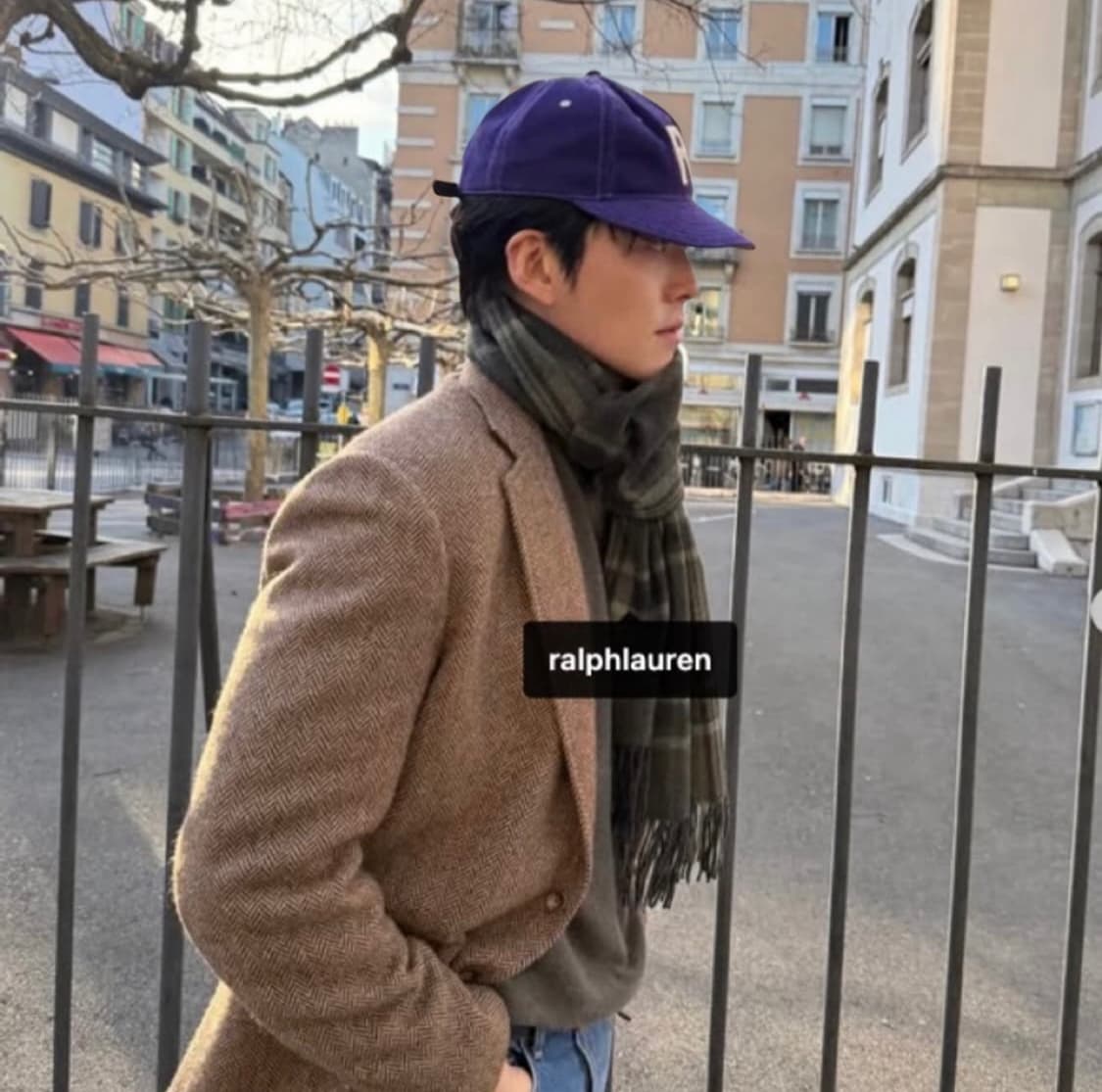 폴로 아플리케 퍼플R 김우빈 모자 상품이미지2