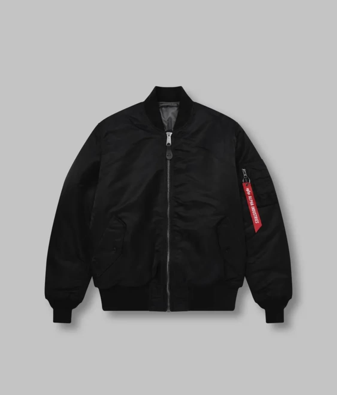 [상태최상] 알파인더스트리 MA-1 블랙 M / 건메탈 라이닝 상품이미지1