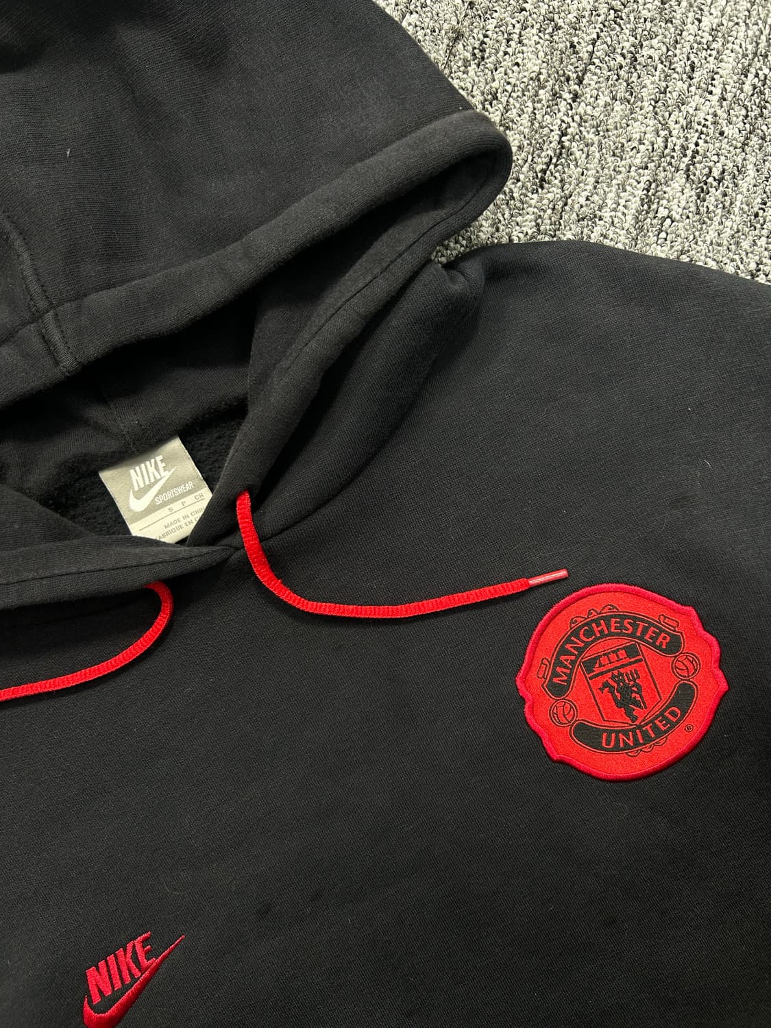 나이키 00s 맨체스터 유나이티드 블랙 후드티 S 상품이미지6