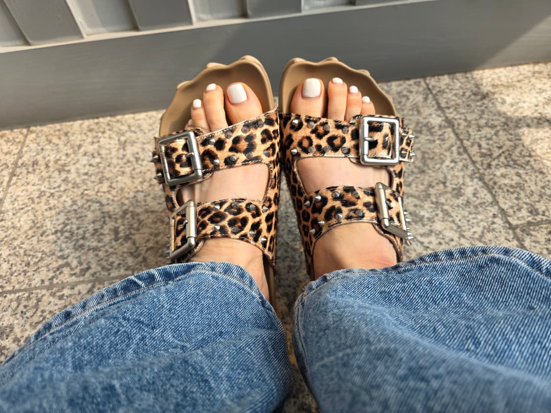 다프네랩 레오파드 샌들 상품이미지1