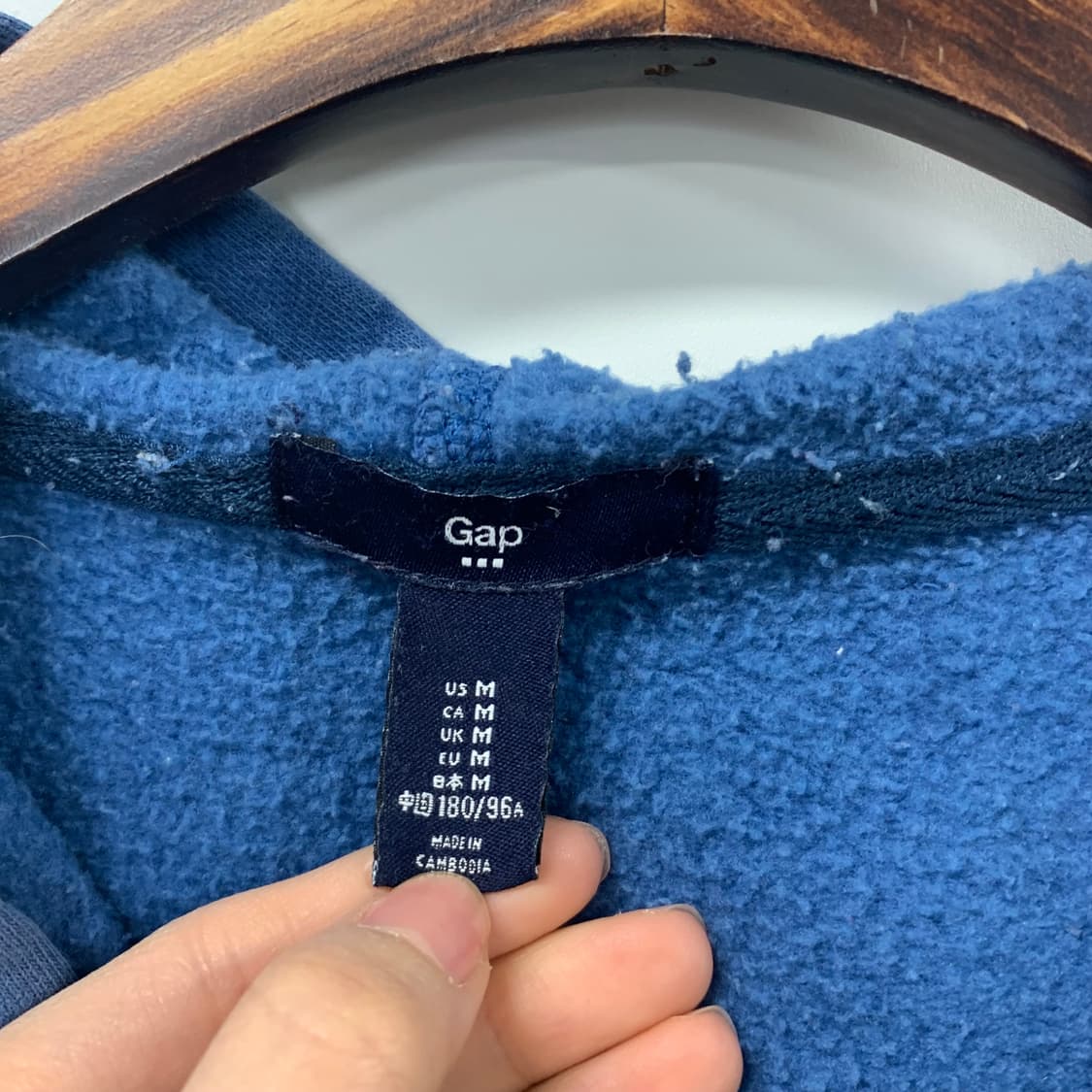 Gap 갭 블루 후드집업 상품이미지5