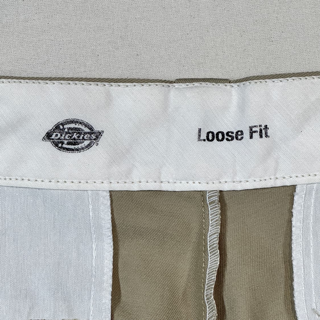 33inch) 디키즈 더블니 루즈핏 카키 컬러 면바지 치노팬츠 상품이미지9