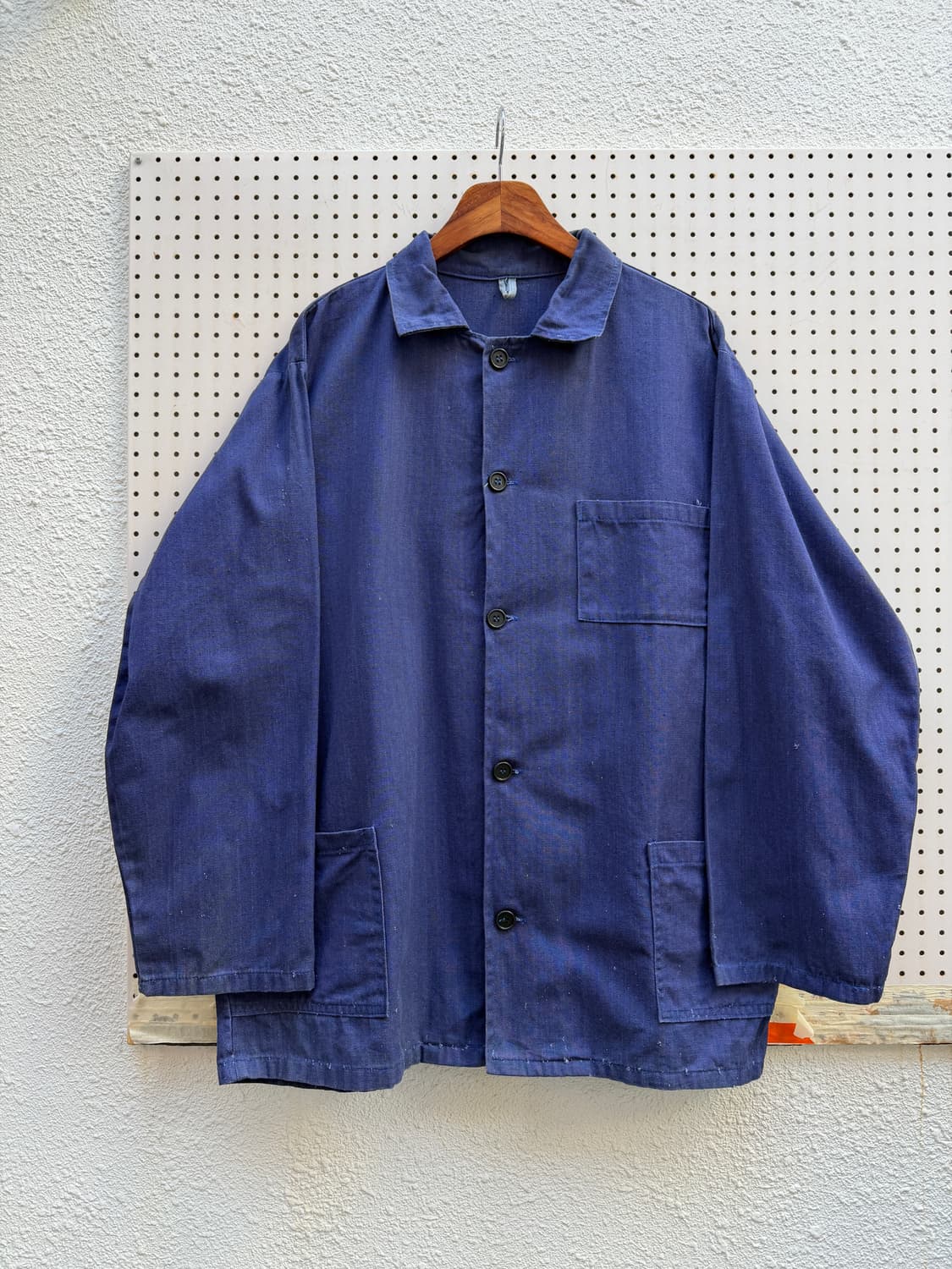 OLD EURO WASHED NAVY BLUE 빈티지 프렌치워크자켓 상품이미지1