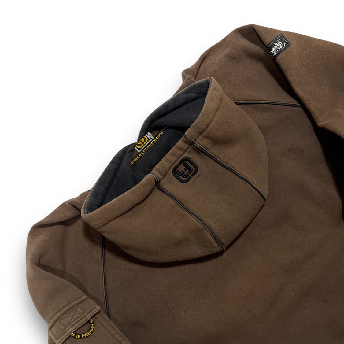 Freaky 스펠 아웃 올드스쿨 힙합 헤비 코튼 빈티지 후디 상품이미지4