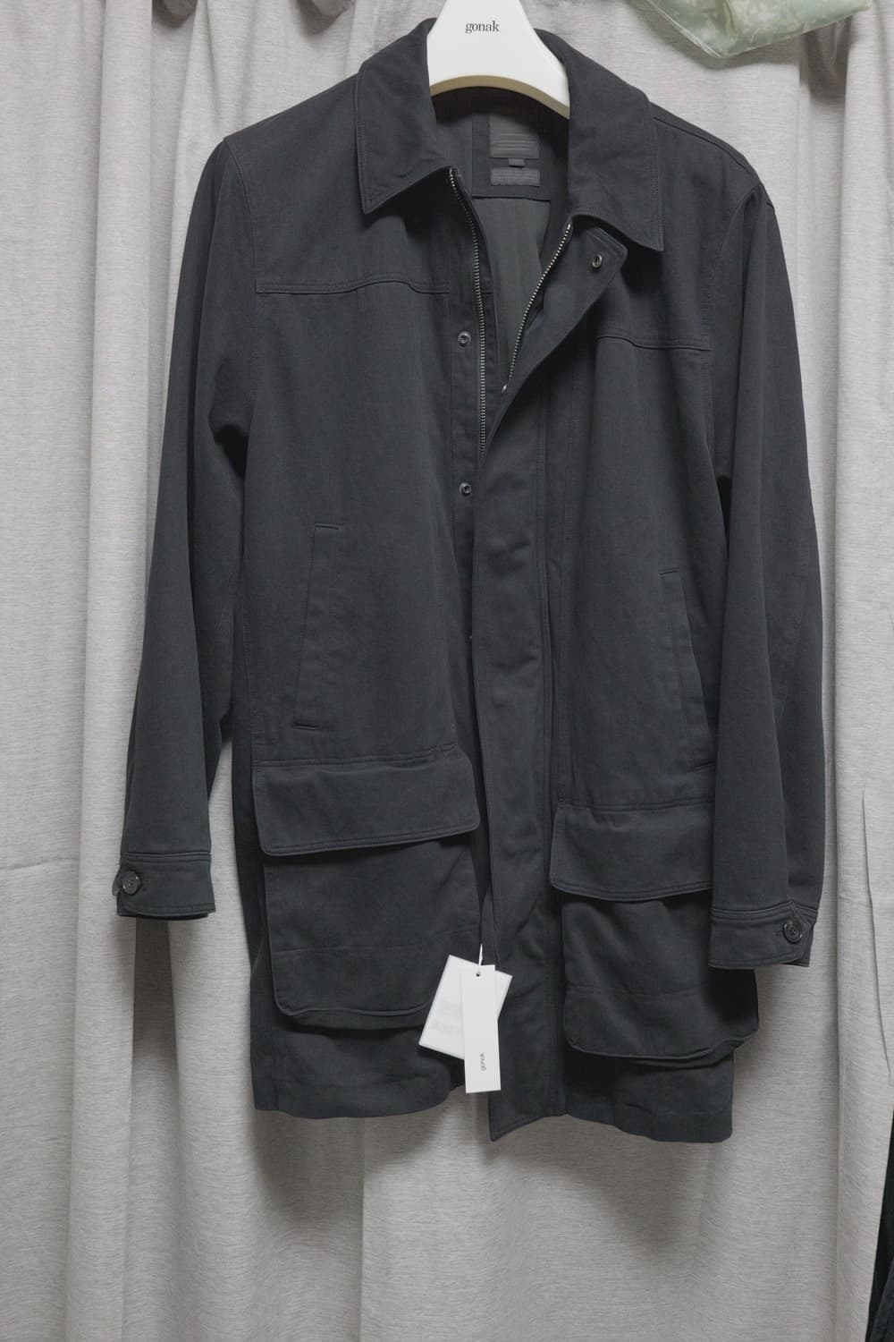 1) 고낙 워시드 헤비코튼 카코트 상품이미지2