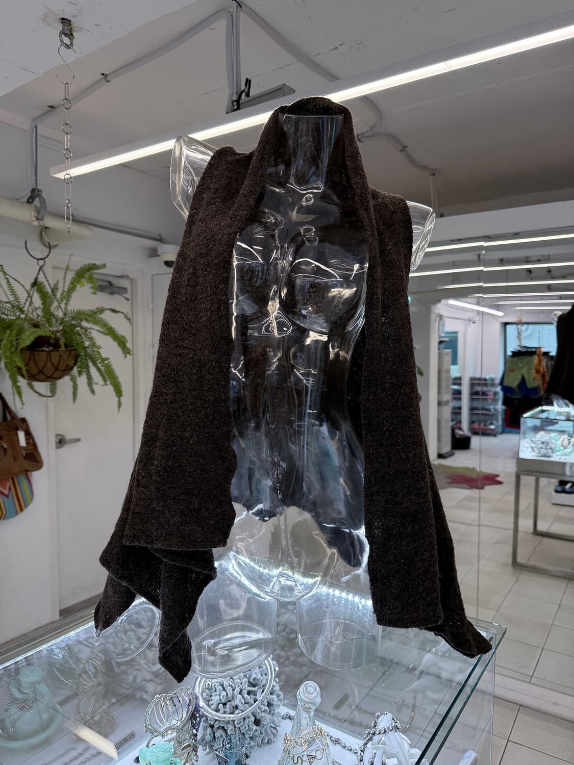 flare knit open vest 상품이미지1