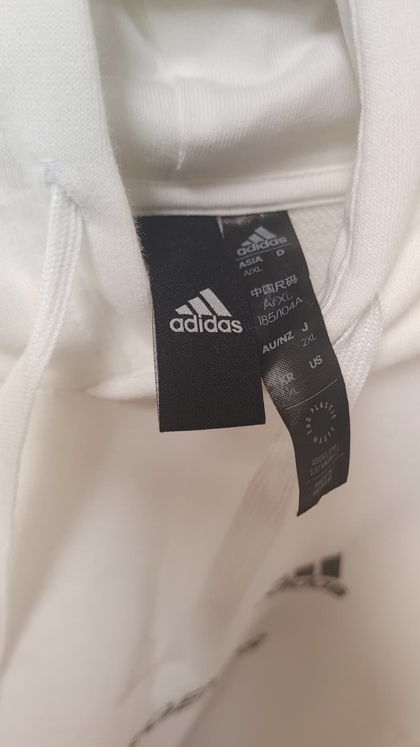 아디다스 담원기아 화이트 후드티 XL 상품이미지3