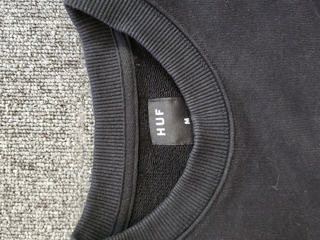 허프 HUF 아치 로고 크루넥 맨투맨 블랙 m 상품이미지2