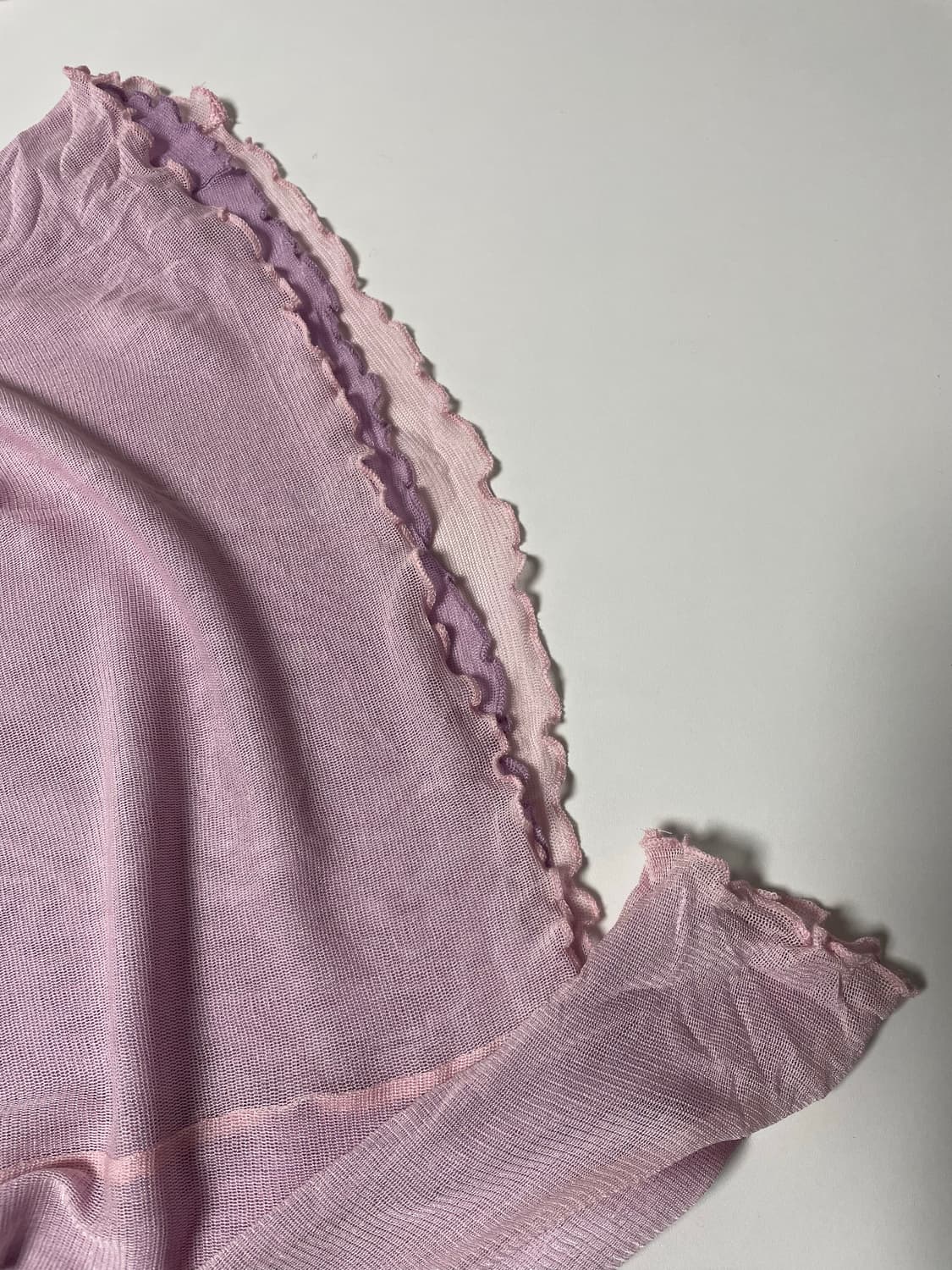 핑크 레이스 티셔츠610   상품이미지3