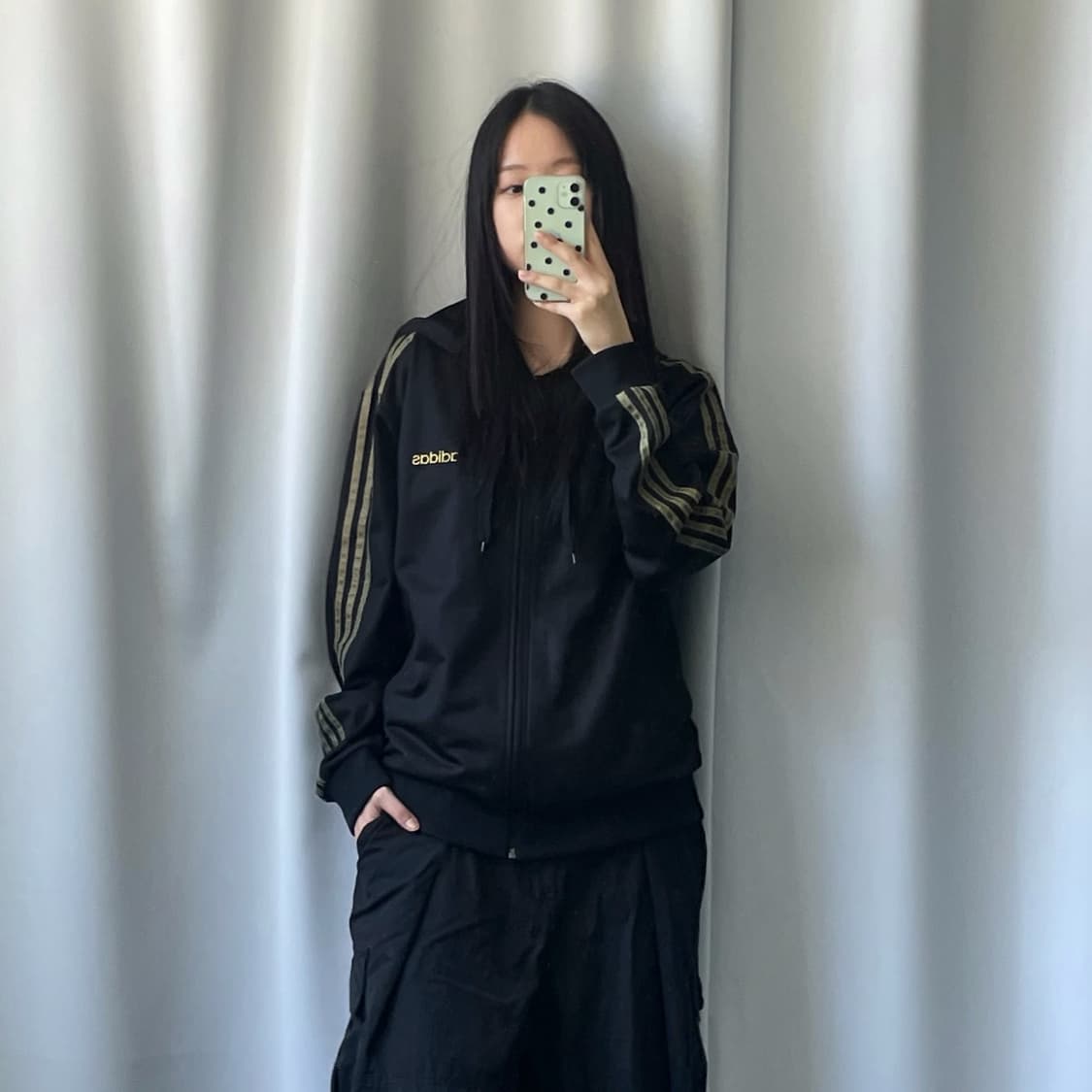 아디다스 루즈핏 검 골 후드 져지 상품이미지2