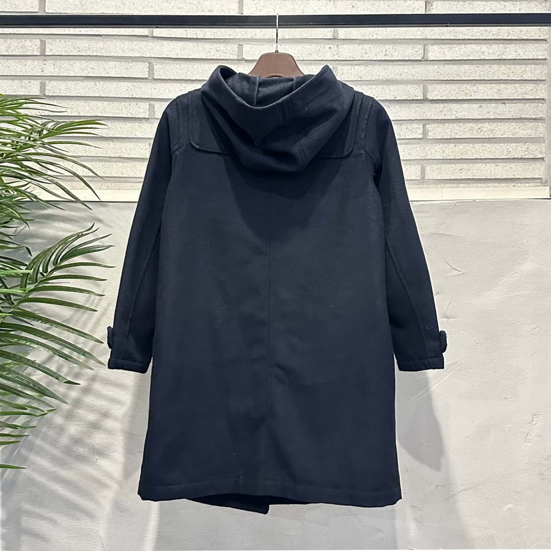 PN VINTAGE 떡볶이 후드 코트 투포켓 토글 버튼 디테일 네이비 상품이미지3