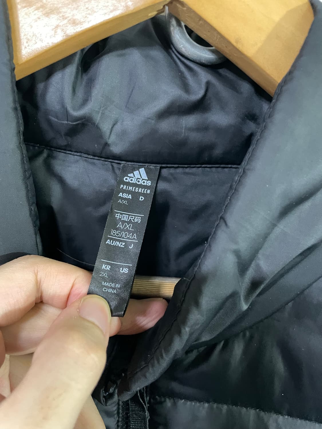 아디다스 경량패딩 다운패딩 푸퍼 자켓 2XL 110 사이즈 상품이미지4