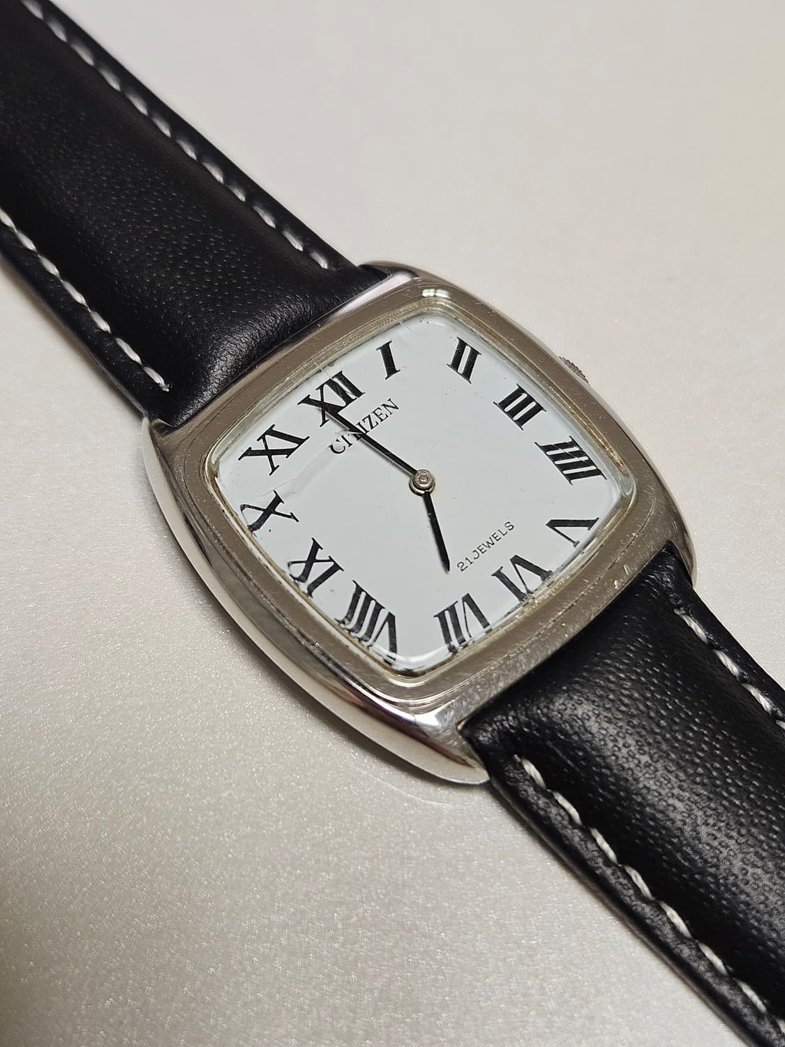 빈티지 시티즌  수동 가죽 시계 상품이미지1
