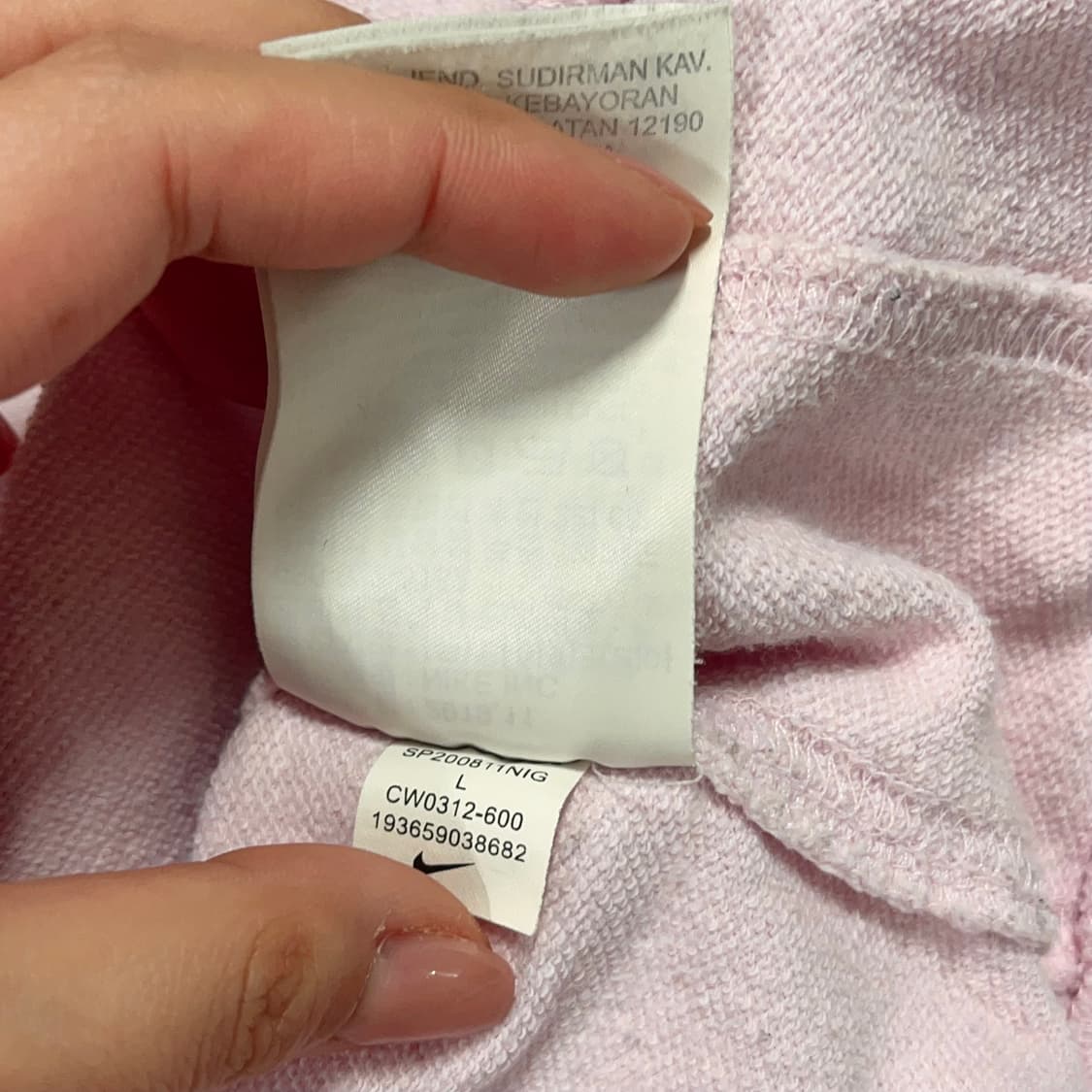 [정품] 나이키 핑크 푸츄라 맨투맨 [ L ] 상품이미지5