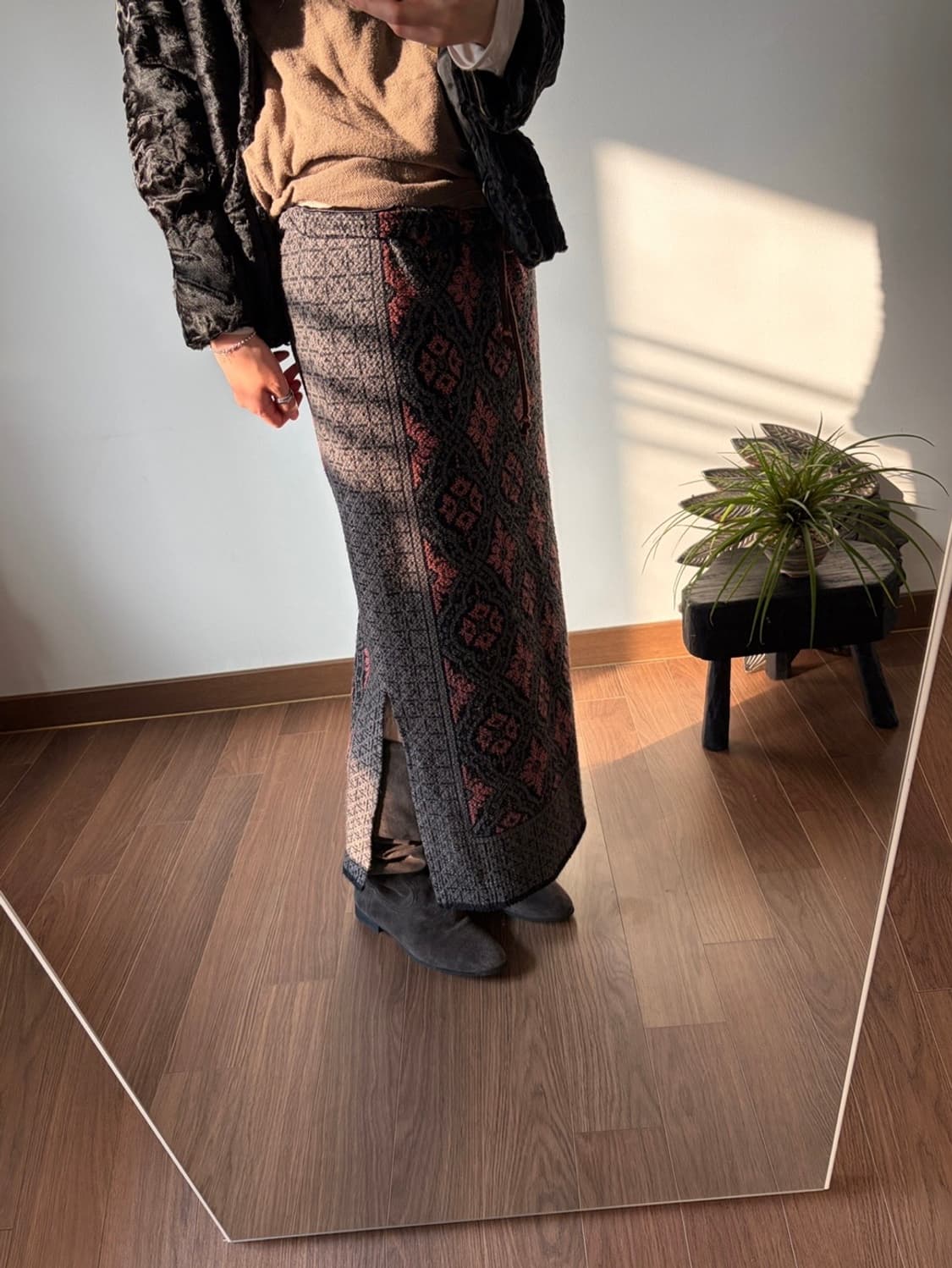 patterned long skirt 상품이미지6