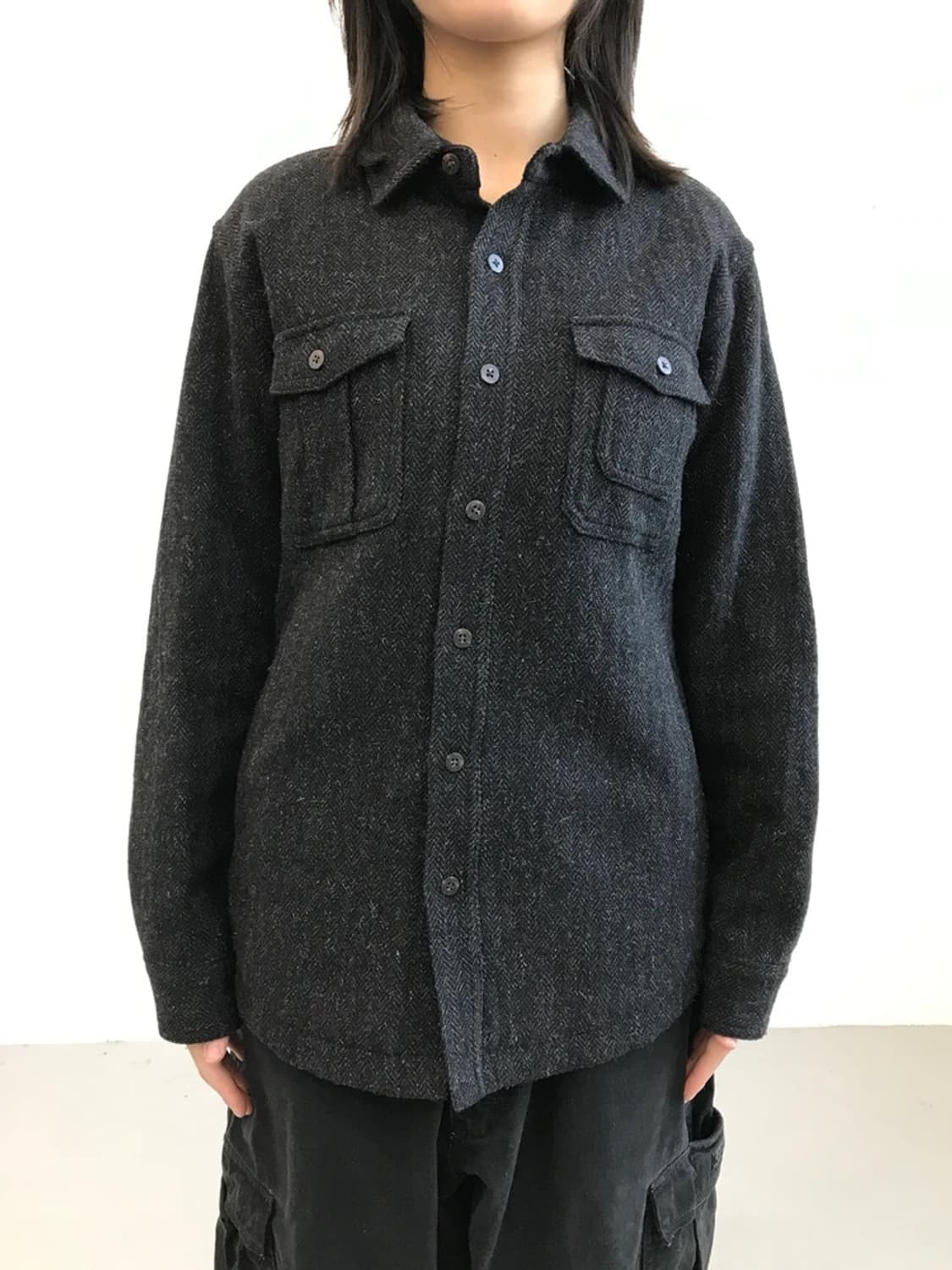 United Arrows Wool Quilted Shirt Jacket 상품이미지1