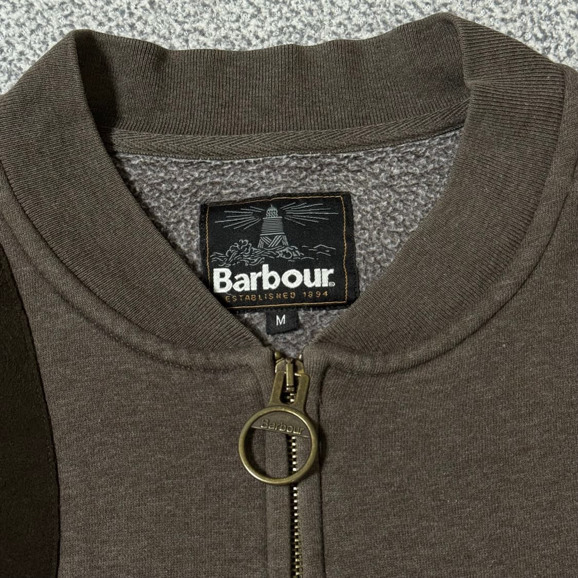 바버 내부 기모 집업 남성용 M 상품이미지7