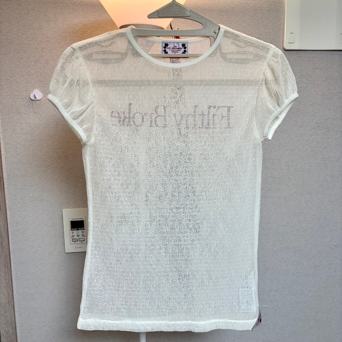 스컬프터 Filthy Broke Sheer Tee Mesh Cream 상품이미지6