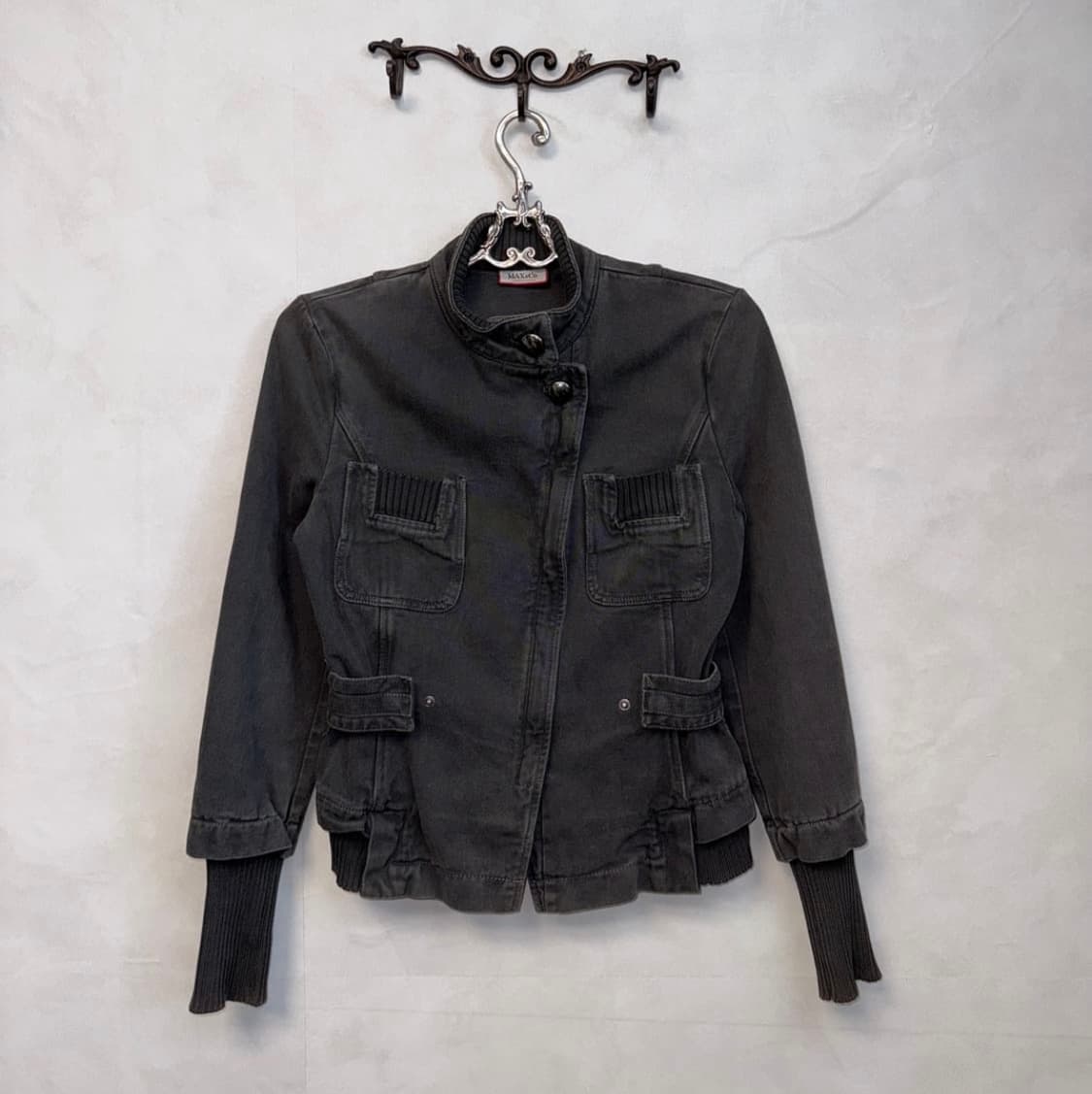 Max&Co grey denim buckled wamer jacket 상품이미지2