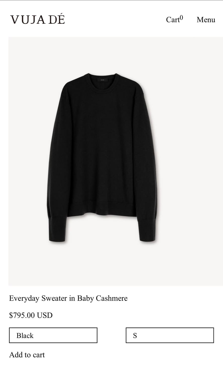 (구매) Vuja de Everyday Sweater 상품이미지1