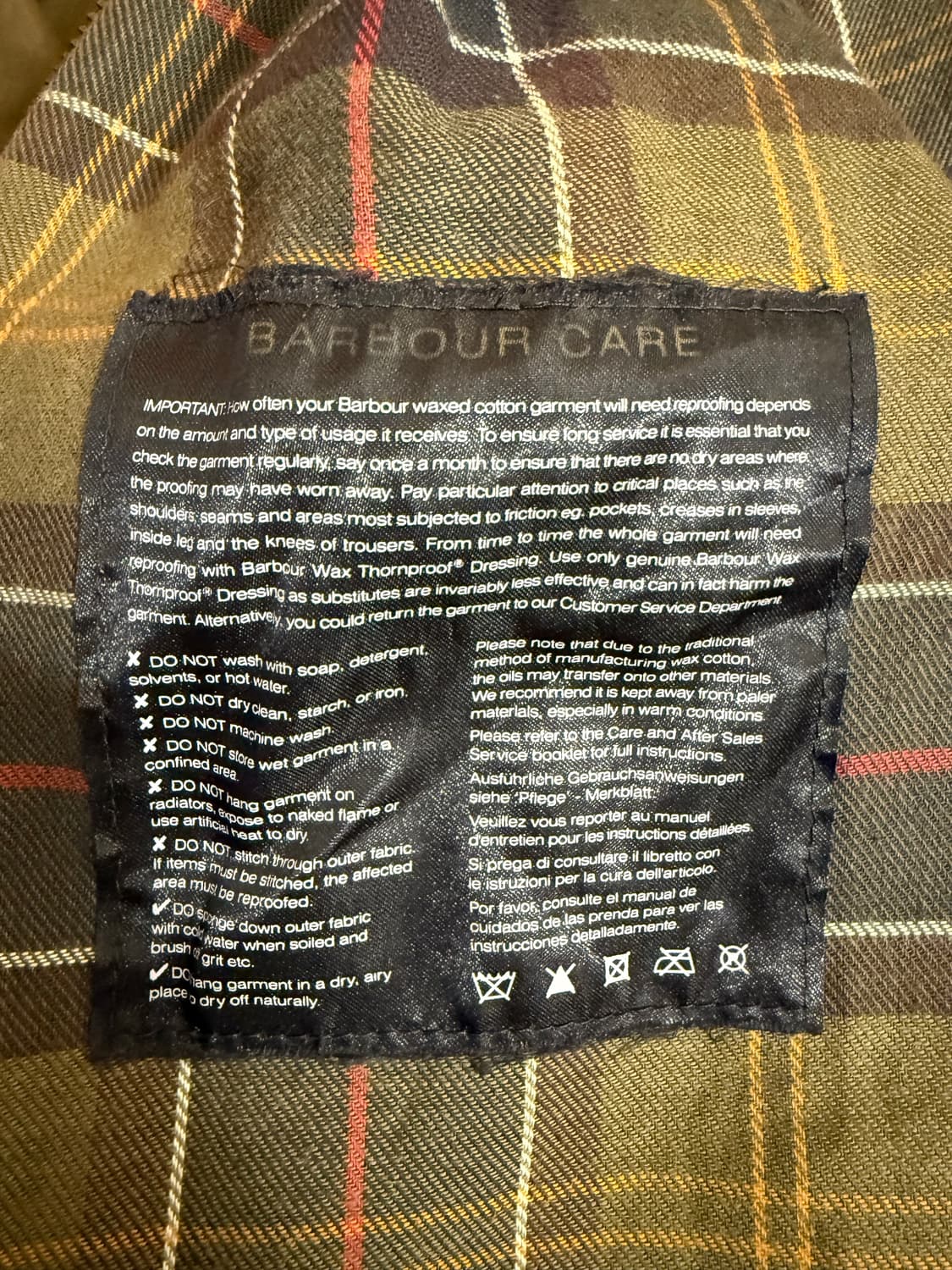 바버 클래식 뷰포트 Classic Beaufort 올리브 C36(91cm 상품이미지7