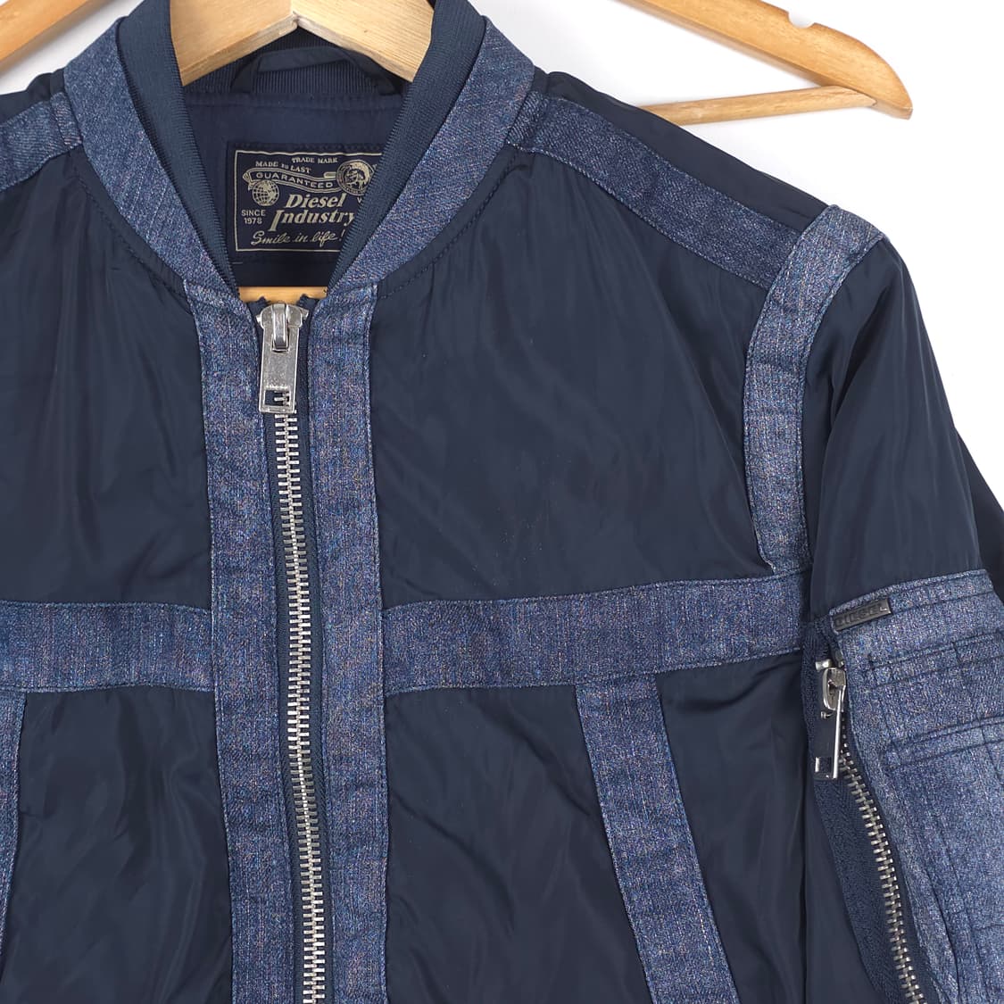 디젤 나일론 데님 ma-1 자켓 (M) 상품이미지3