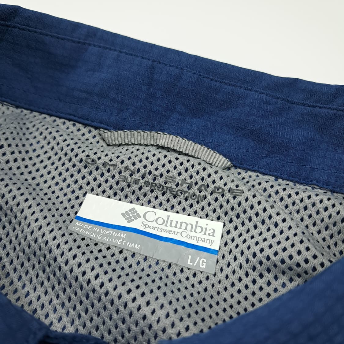 CL648 L 컬럼비아 옴니쉐이드 립스탑 블루 셔츠 남방 상품이미지3