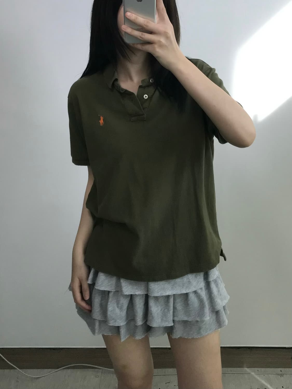 폴로 랄프로렌 카키 PK 반팔 카라 티셔츠 상품이미지1