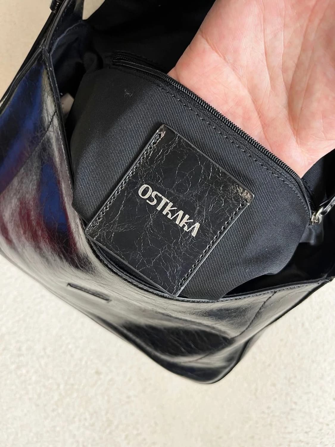 오스트카카 OSTKAKA 카델 바게트 소가죽 숄더백 A1809 상품이미지8