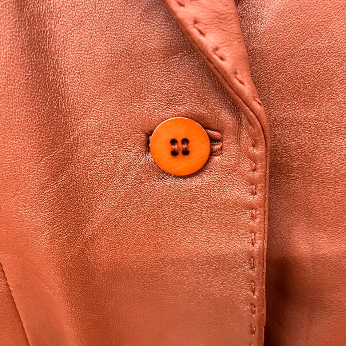 발망 버건디 가죽 자켓 여m 상품이미지5