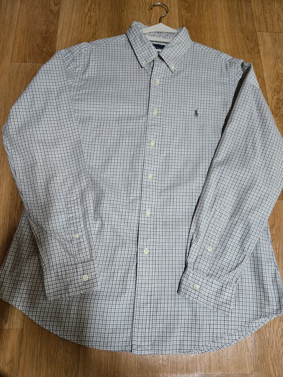 폴로 랄프로렌 남성 커스텀핏 체크 셔츠(L사이즈) 상품이미지4