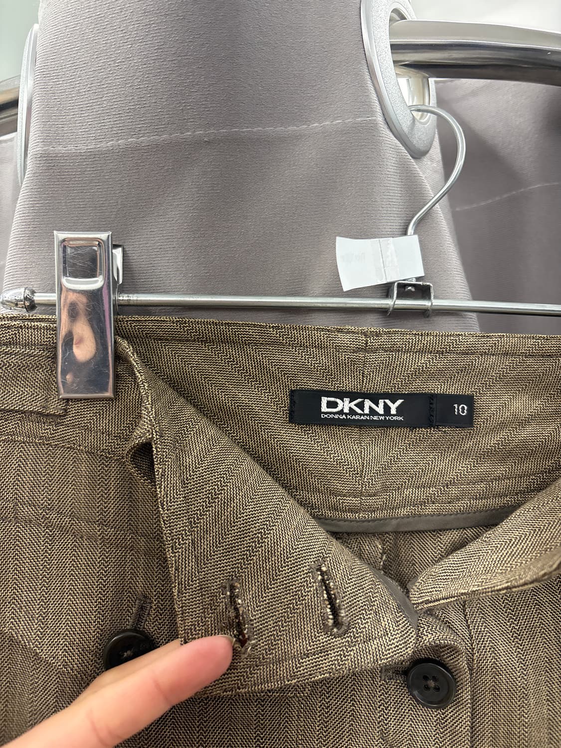 도나캐런 포켓 코튼 카프리 팬츠 상품이미지3