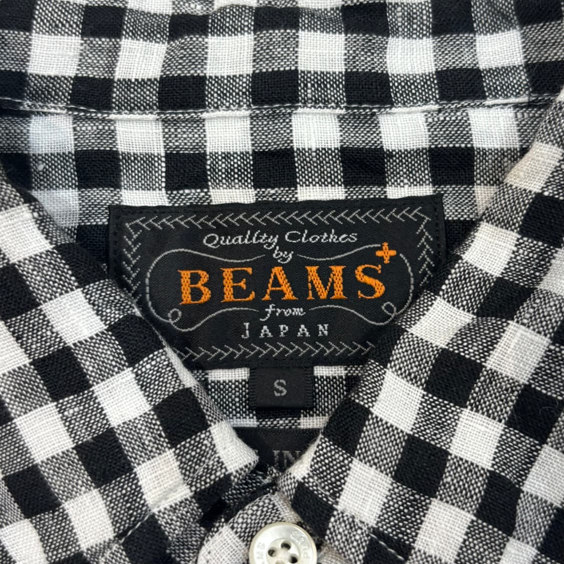 Beams Plus Linen Check Shirt 빔즈 린넨 셔츠 상품이미지6