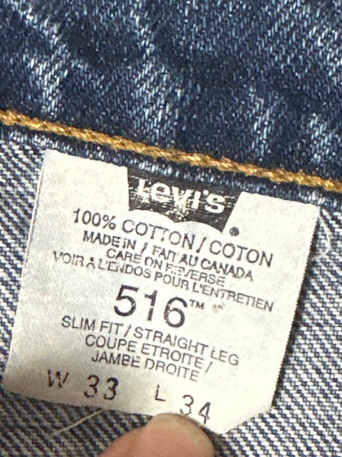 캐나다산 516 리바이스  상품이미지4