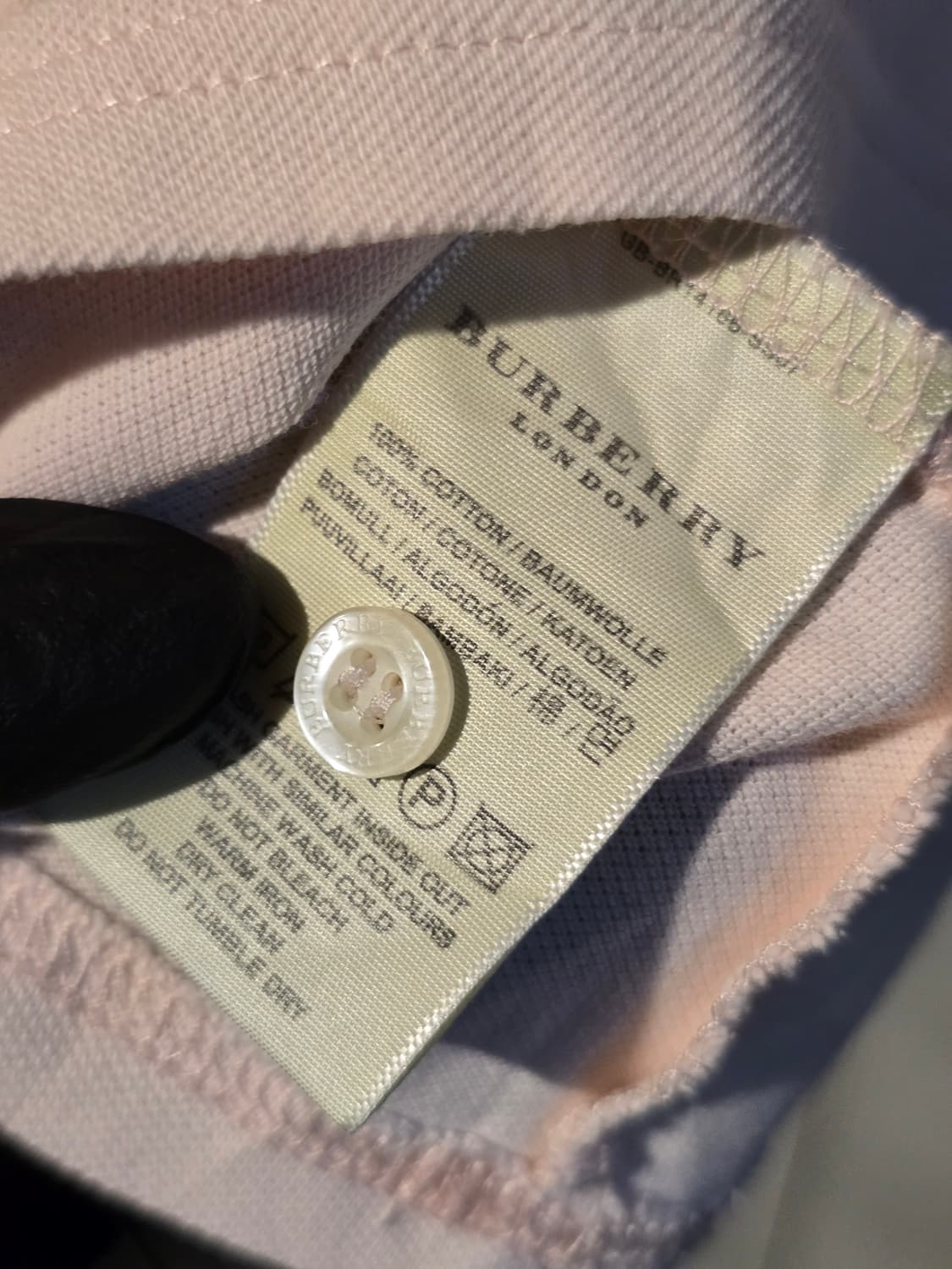 BURBERRY 빈티지 포니자수 피케 셔츠 상품이미지6