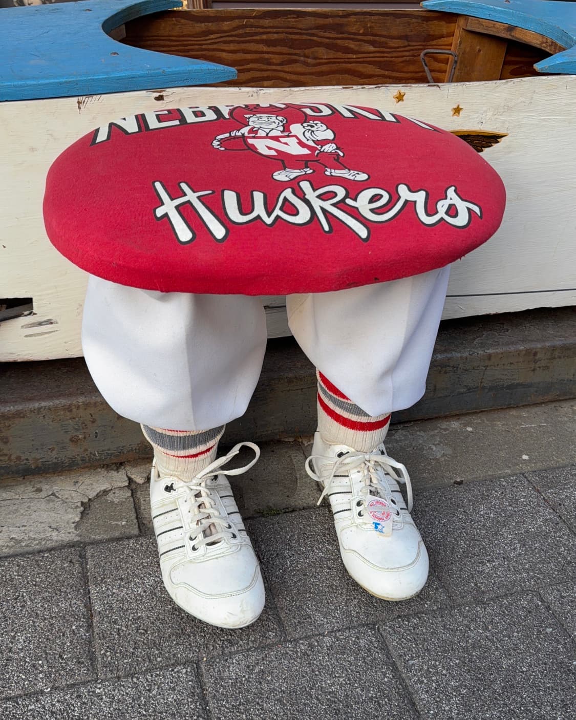 빈티지 소품 미국 허비 허스커 풋볼 스툴 상품이미지1