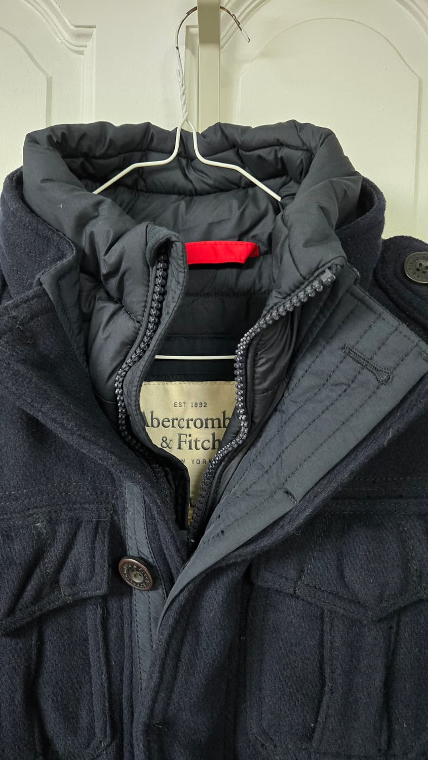 새상품)아베크롬비 헤리티지 울패딩자켓 상품이미지3